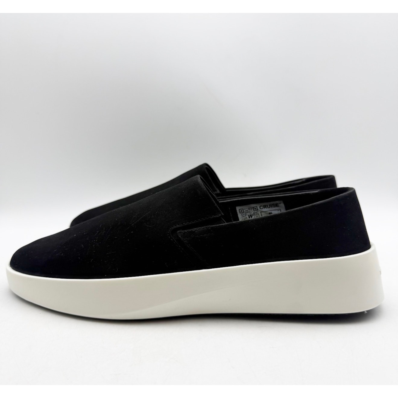 Wolf & Shepherd Cruise Slip On Shoes Mens 7.5 Womens 9 Black Leather Suede Nwob — image 7 of 8